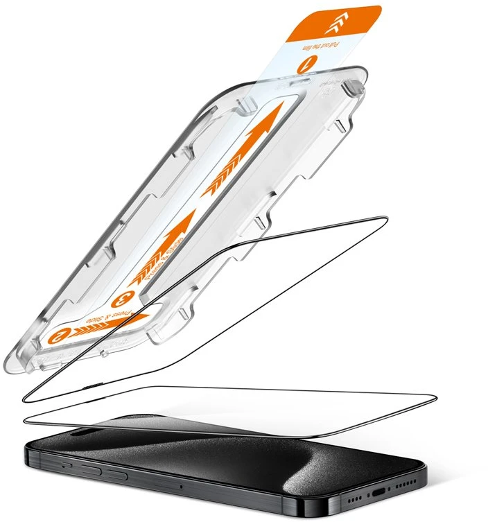 Crong EasyShield 2 vnt. - Apsauginis stiklas skirtas Apple iPhone 15 Pro Max (2 vnt)