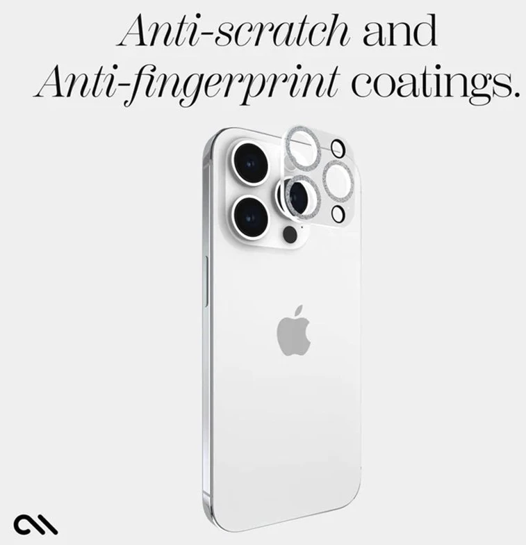 Case-Mate Sparkle Lens Protector - Apsauginis stiklas skirtas Apple iPhone 15 Pro / Apple iPhone 15 Pro Max camera (Twinkle)