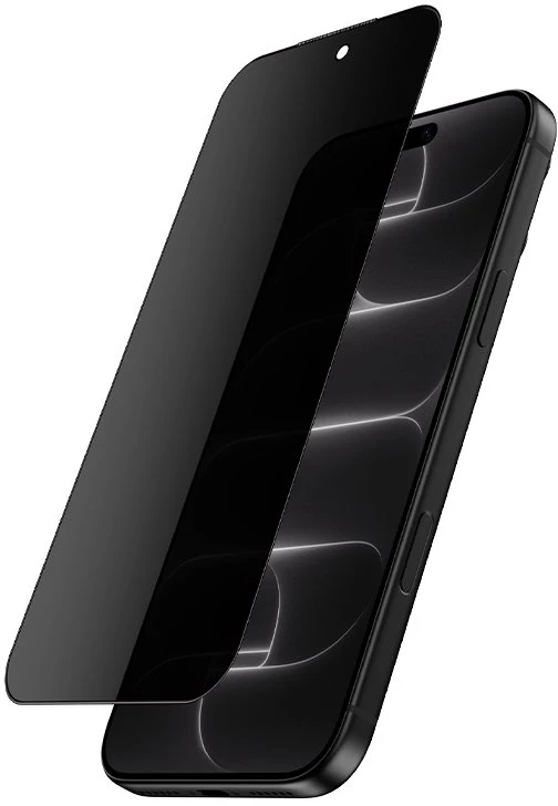 Apsauginis stiklas iPhone 18 Pro Crong Privacy 3D Armour Glass