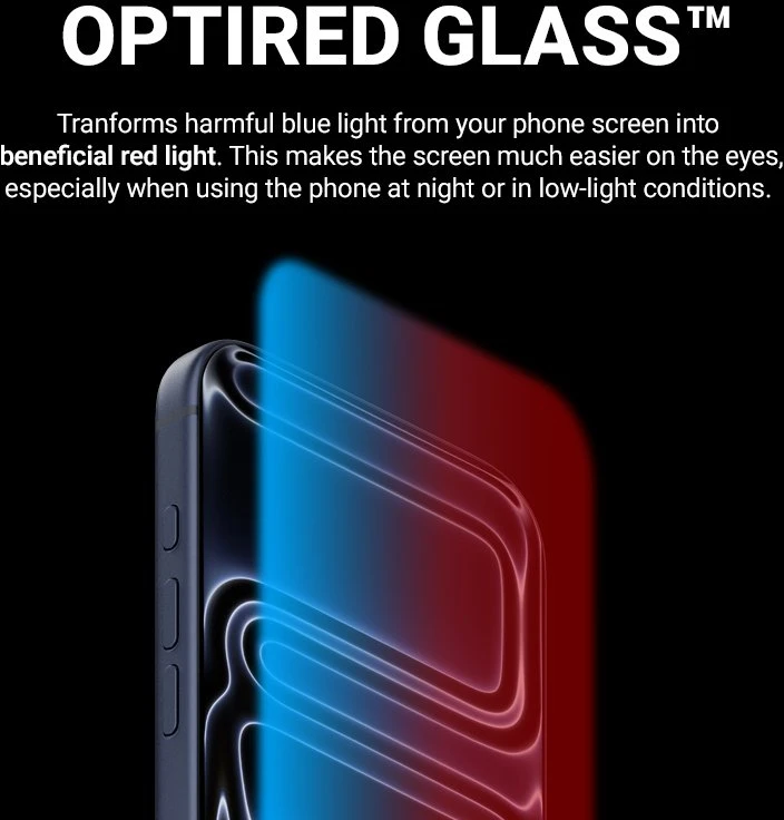 Apsauginis stiklas iPhone 18 Pro / 17 Pro Crong OptiRed Glass