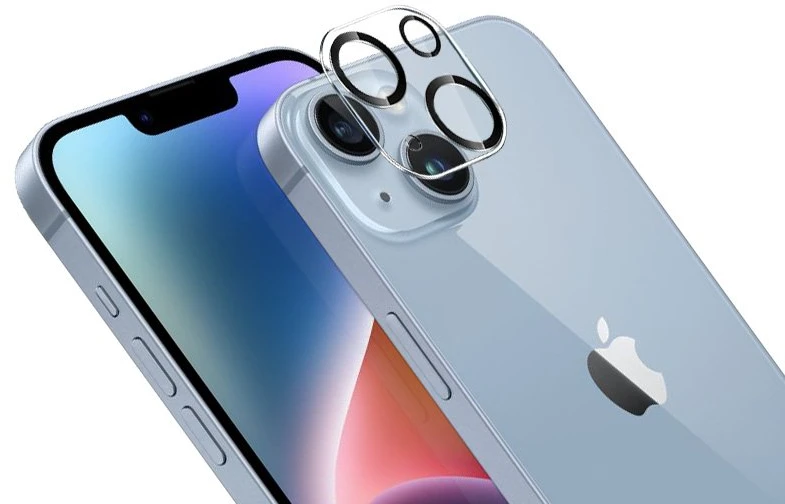 Crong Lens Shield apsauginis stiklas, skirtas iPhone 14 / iPhone 14 Plus