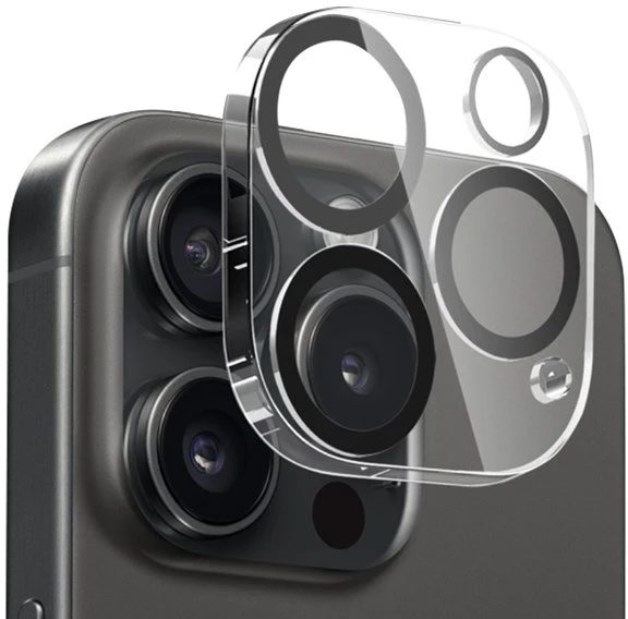 Crong Lens Shield – stiklas fotoaparatui ir objektyvui iPhone 16 Pro / iPhone 16 Pro Max