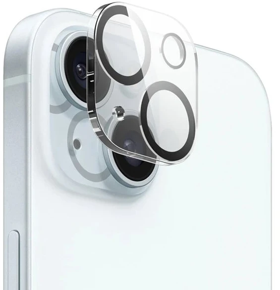 "Crong Lens Shield" - Fotoaparato ir objektyvo stiklas "iPhone 15" / "iPhone 15 Plus