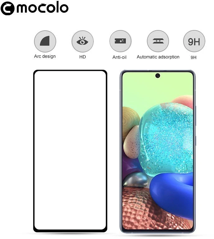 Mocolo 2.5D Full Glue Glass - Apsauginis stiklas skirtas OPPO A74 5G