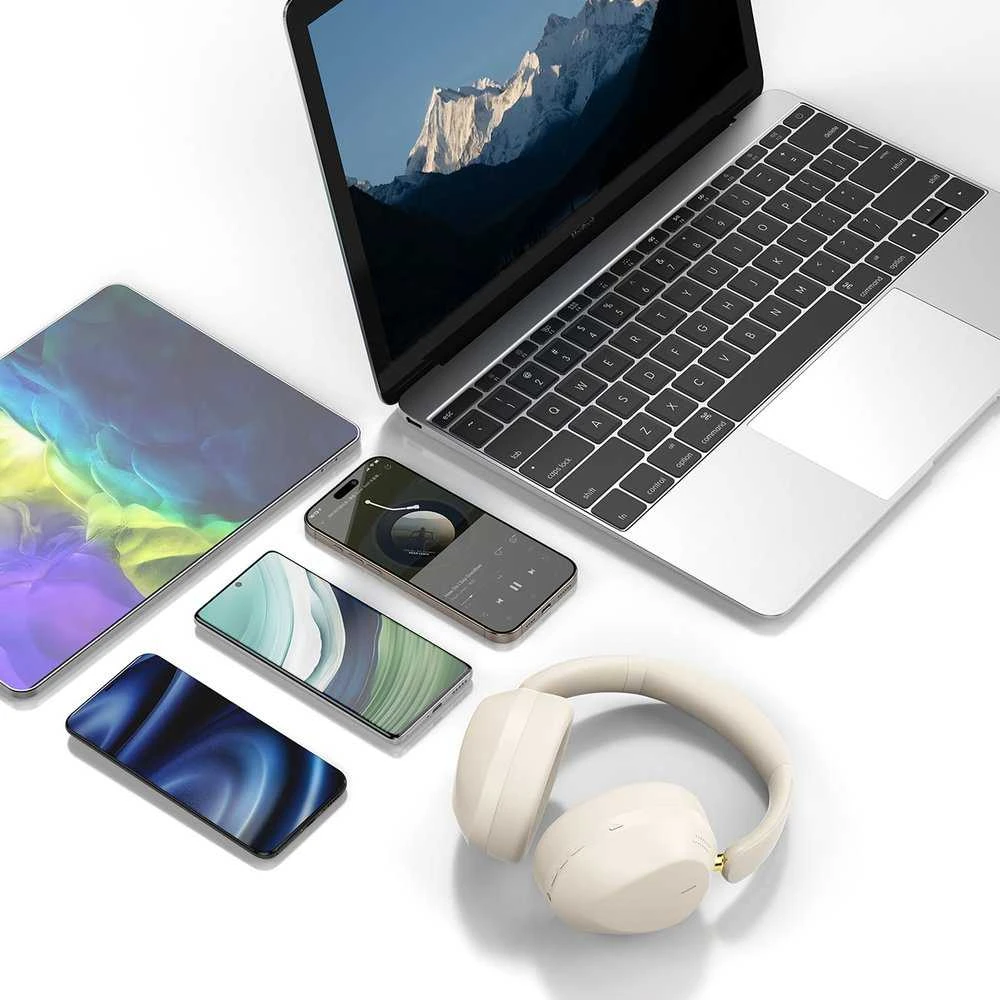 Dudao X22 Max Belaidės Ant ausų uždedamos Bluetooth Ausinės with ANC - rusvai gelsvas