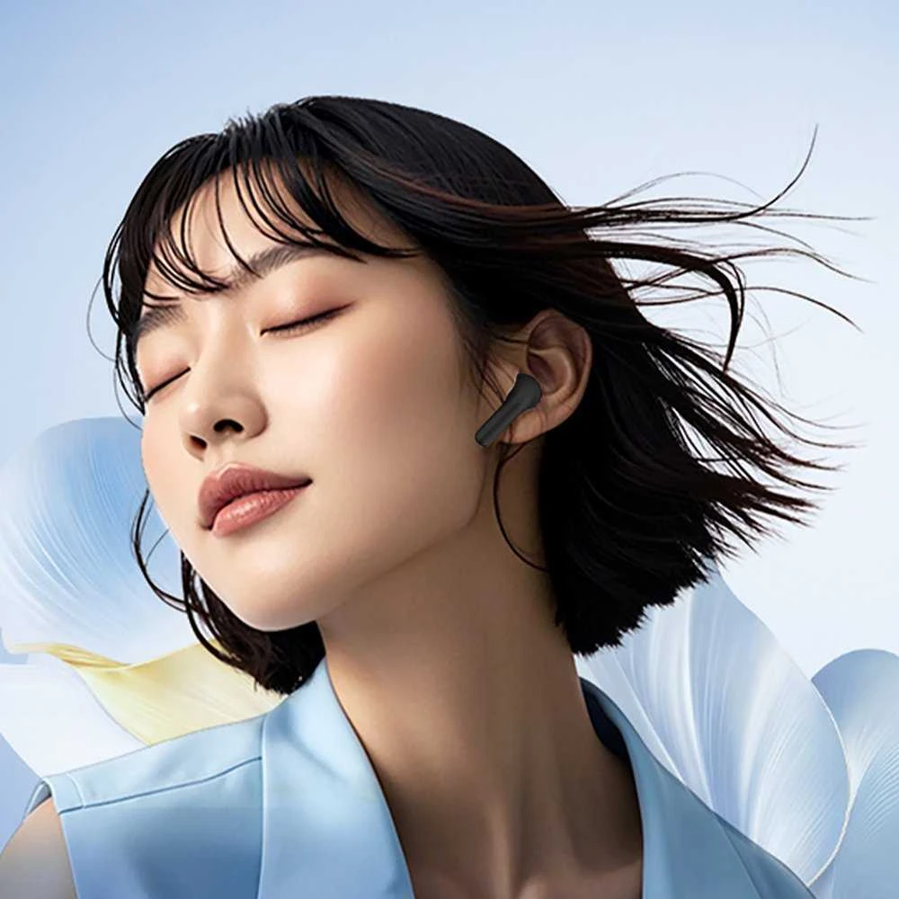 QCY AilyBuds E10 In-Ear Ausinės with ENC LDAC Hi-Res Audio IPX4 Bluetooth 5.4 - Juodas