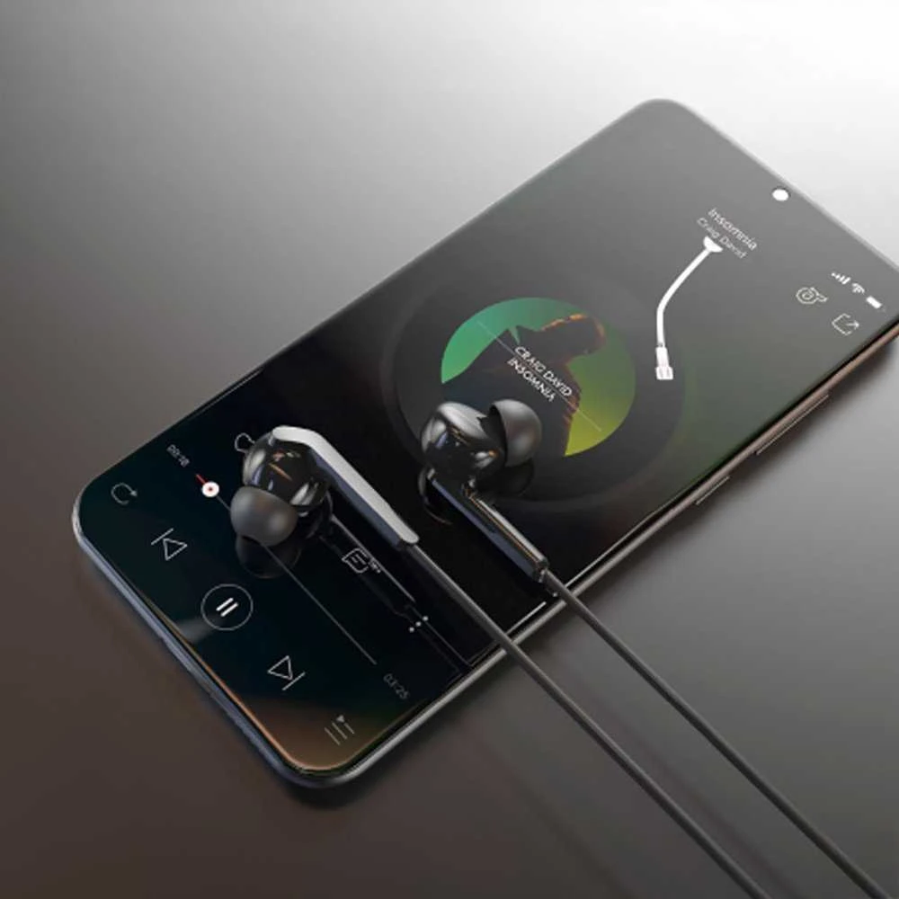 Dudao X3+ Įstatomos į ausis ausinės, su laidu, 3.5mm minijack - juodas
