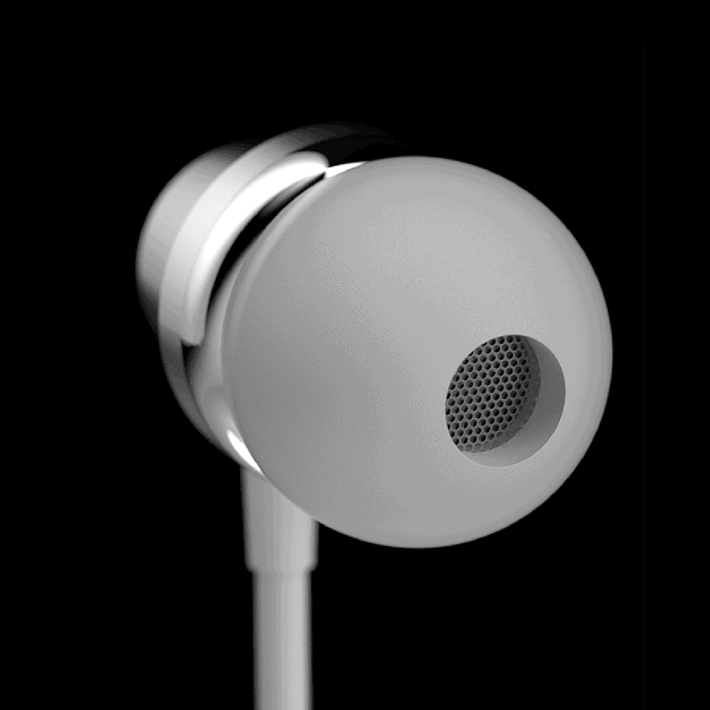 Dudao X10PRO su laidu ausinės, mini jack 3.5mm, į ausis įkišamos with remote control - baltas
