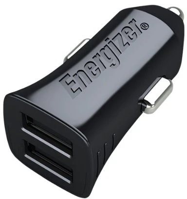 Dėklas Energizer Classic - Car įkroviklis 2x USB-A 2.4A 12W juodos spalvos
