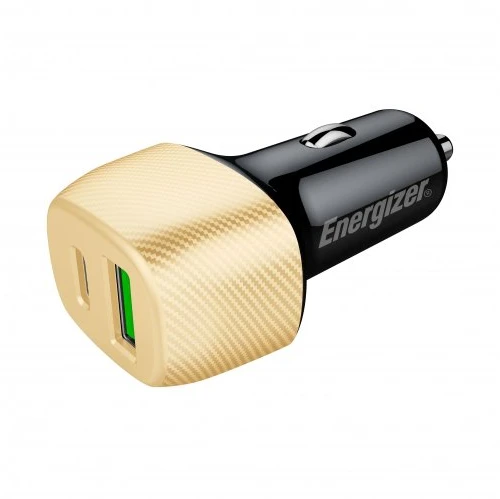 Dėklas Phoneparts Energizer CAC 38W PD QC3 GOLD/Juodas