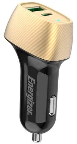 Dėklas Phoneparts Energizer CAC 38W PD QC3 GOLD/Juodas