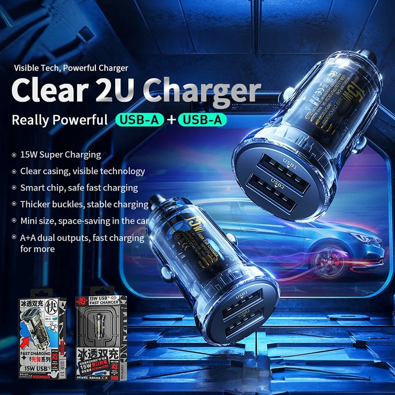 Automobilinis įkroviklis Wekome WP -C40, 2 x USB