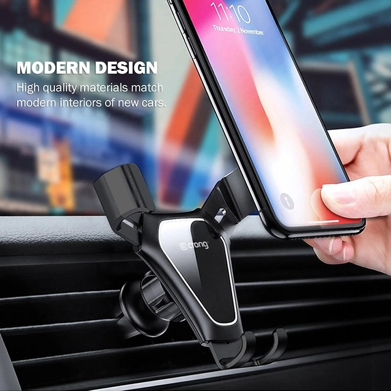 Telefono laikiklis Crong Gravity Auto-Clip 4,7–6,5"