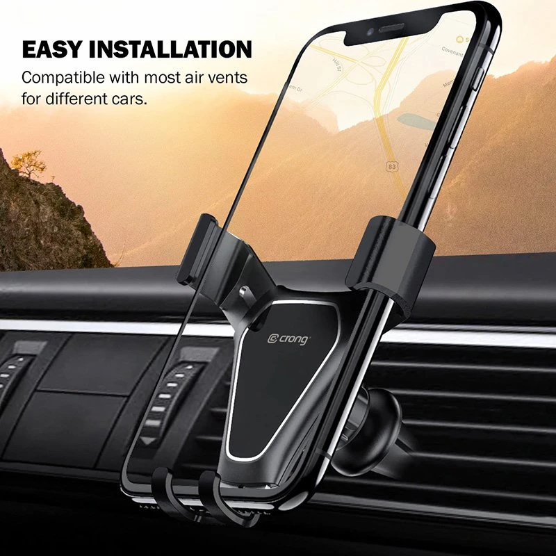 Telefono laikiklis Crong Gravity Auto-Clip 4,7–6,5"
