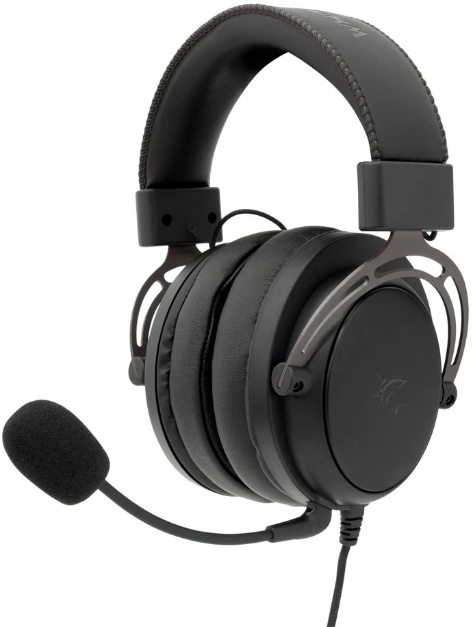 Ausinės White Shark Baltas Shark GH-2341 Gorilla juoda ir pilka