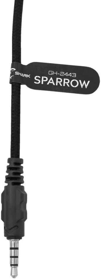 Dėklas Baltas Shark GH-2443 Sparrow Juodas žaidimų ausinės