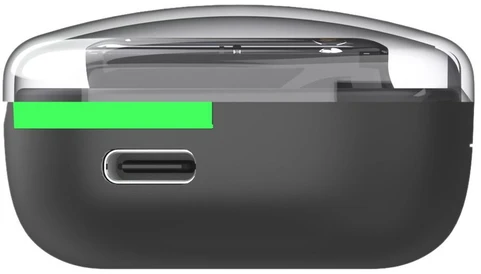 Dėklas Baltas Shark HYPERBEAT juodos Bluetooth į ausį įdedamos ausinės
