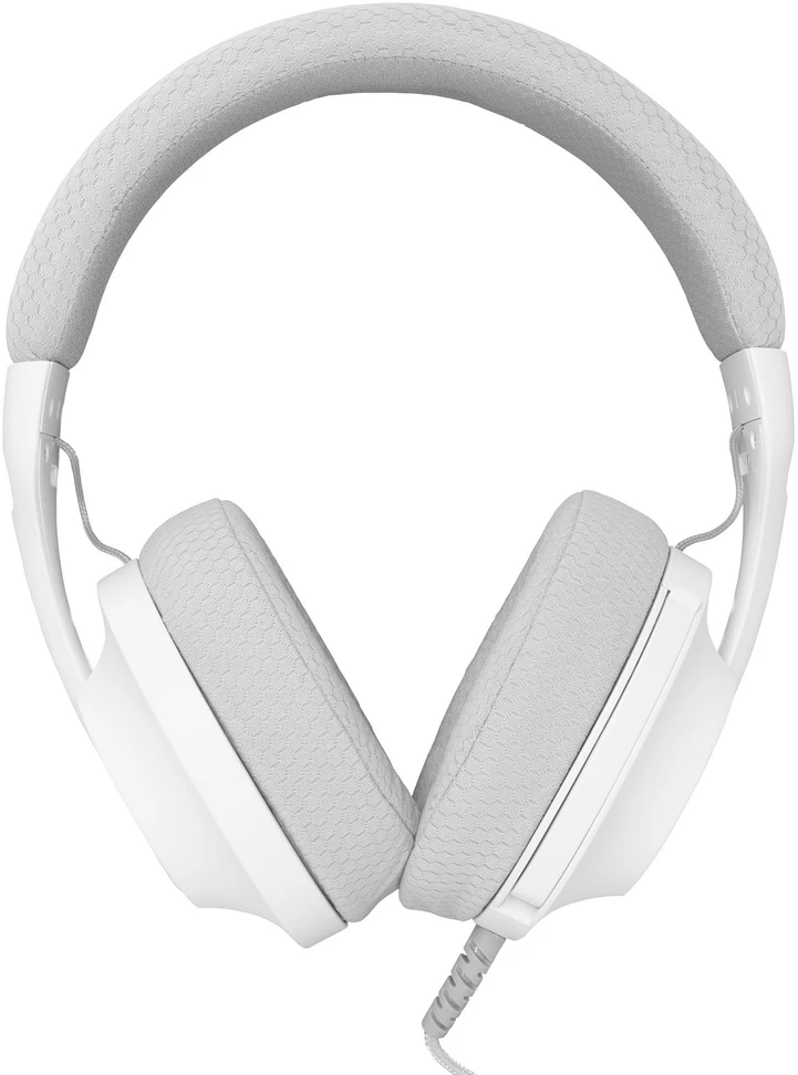 White Shark Baltas Shark Baltas Shark Ausinės Žaidimams PARROT, skirta PC, PS4/PS5, Mac, Baltas