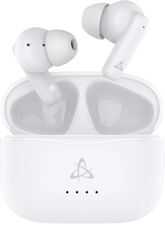 Dėklas Baltos belaidės į ausį įdedamos ausinės Sbox EB-TWS05