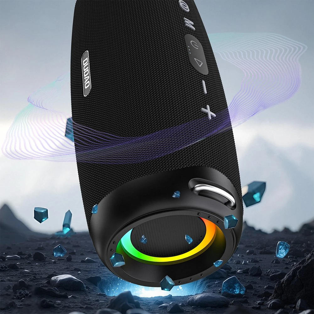 Dudao Y21Pro Belaidės Speaker with RGB Backlight Bluetooth 5.3 - Juodas