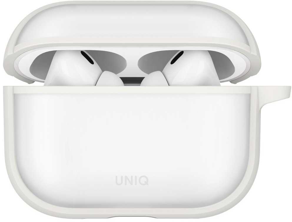 „Uniq Veren“ dėklas, skirtas „AirPods Pro 3“ ausinėms - Baltas