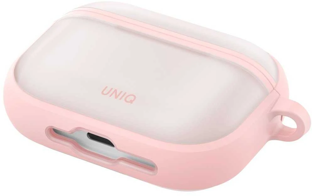 „Uniq Veren“ dėklas, skirtas „AirPods Pro 3“ ausinėms – rožinis