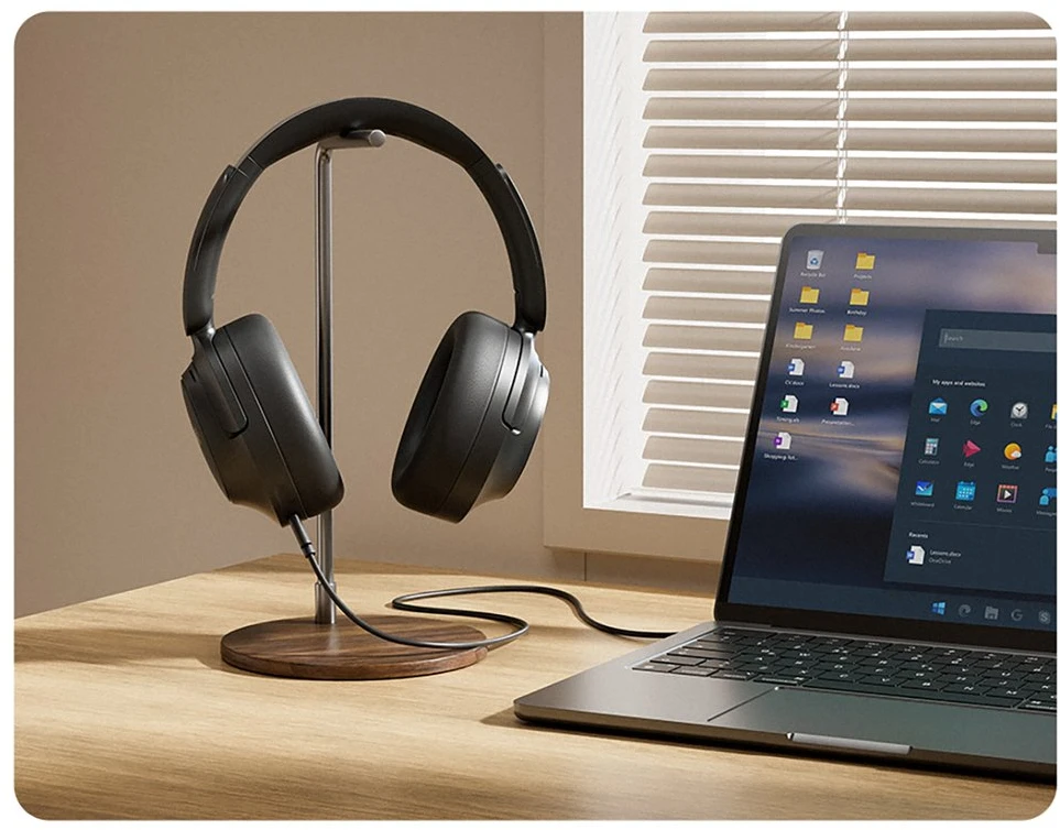 QCY H3S Belaidės Ant ausų uždedamos Ausinės with LDAC ir ANC Noise Cancellation - Juodas