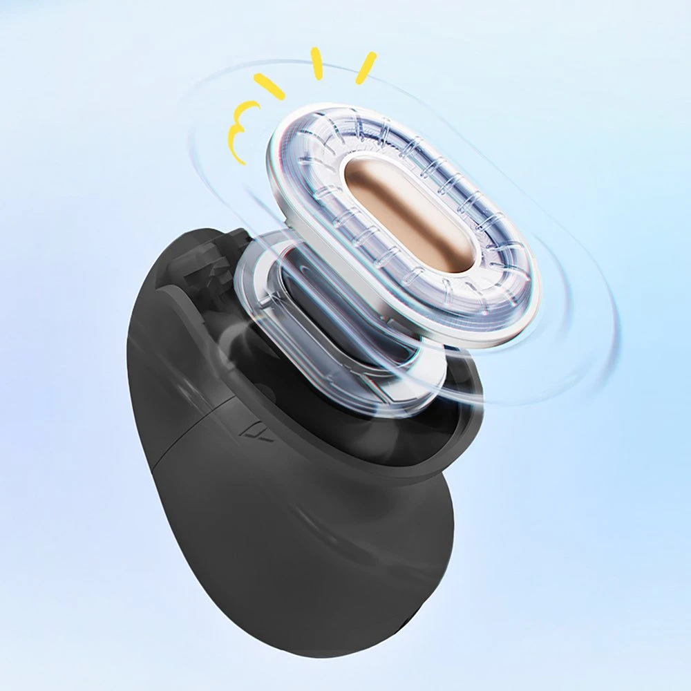 OWS QCY Crossky C10 ausinės su ENC spaustuku, IPX5, Bluetooth 5.4 - Juodas