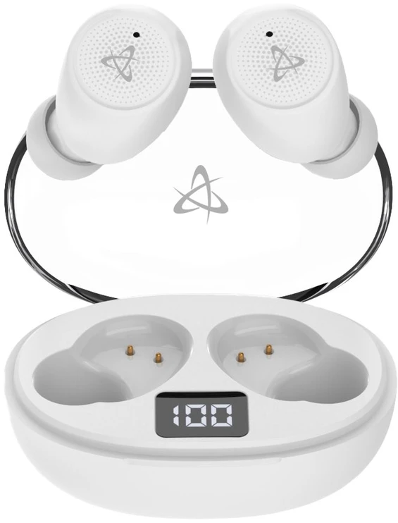 Dėklas Belaidės į ausį įdedamos ausinės Sbox EB-TWS115, baltos