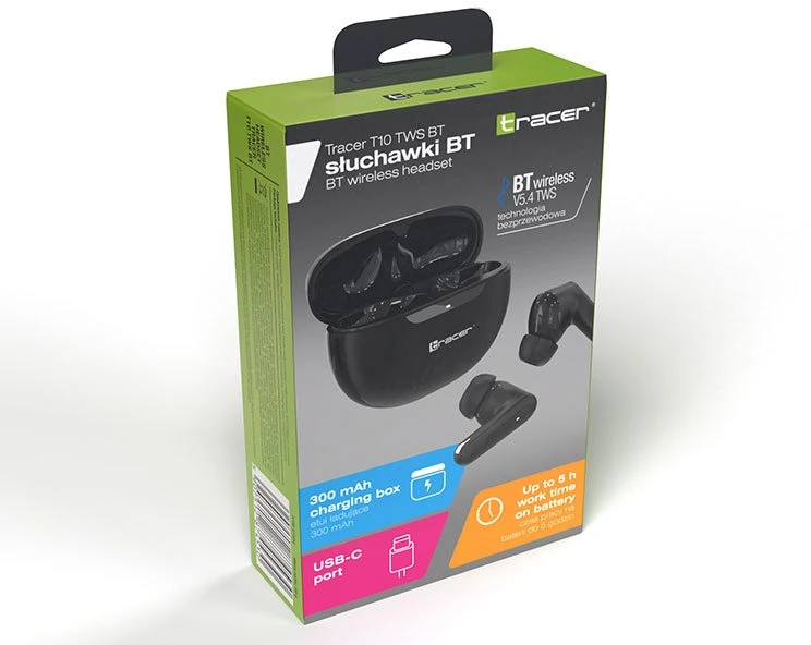 Ausinės Tracer T10 TWS BT batai