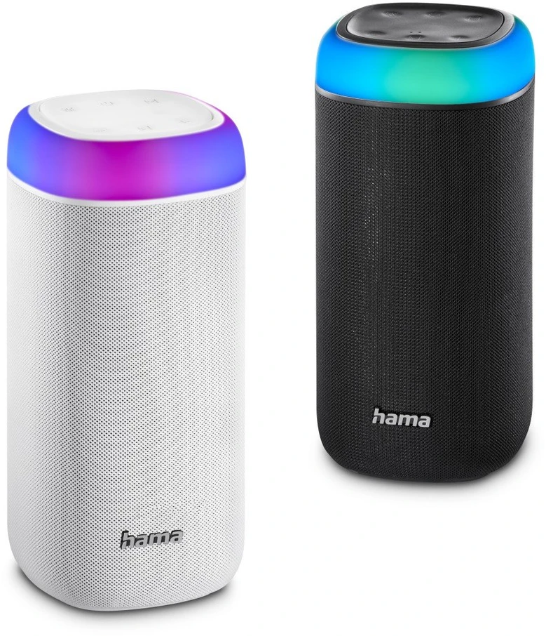 Dėklas Belaidis garsiakalbis su LED apšvietimu Hama Shine 2.0, baltas