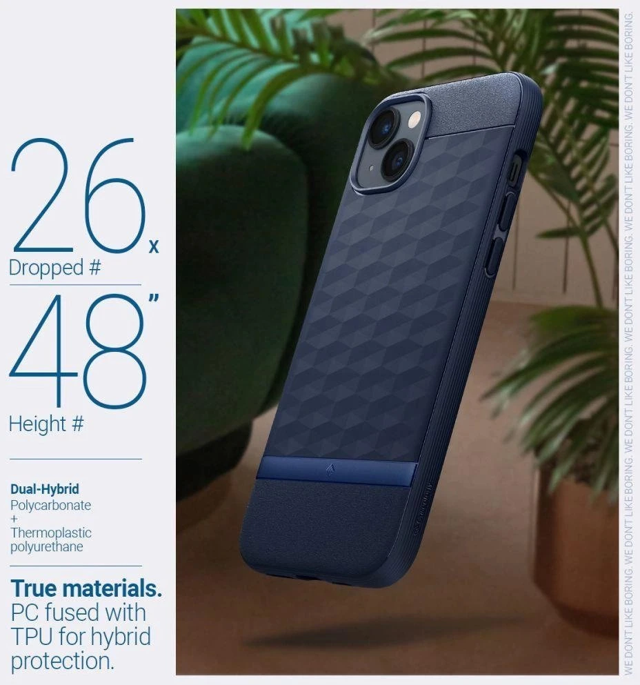Dėklas Blue CASEOLOGY PARALLAX MAG MAGSAFE IPHONE 14 PLUS MIDNIGHT Mėlynas