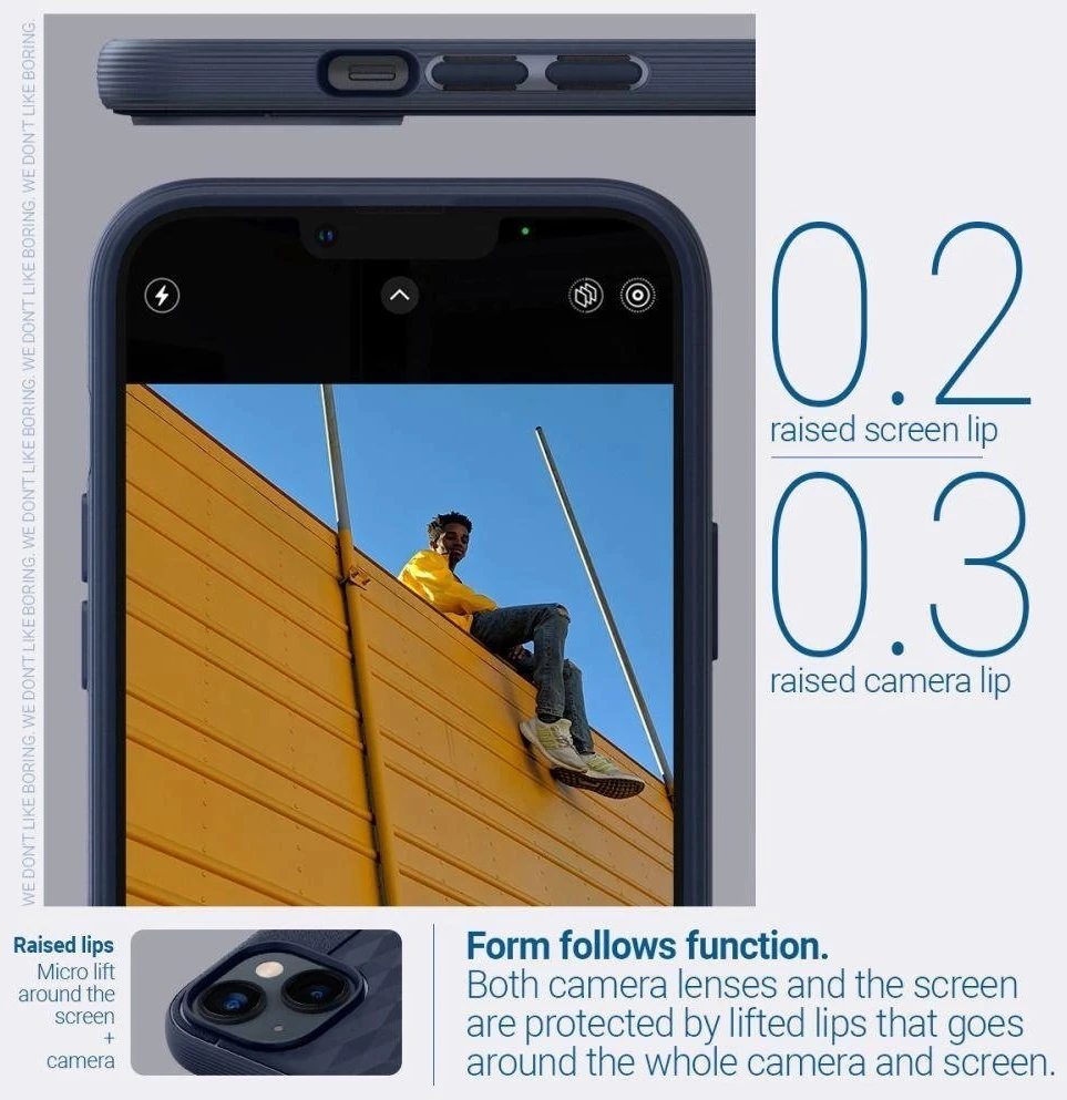 Dėklas Blue CASEOLOGY PARALLAX MAG MAGSAFE IPHONE 14 PLUS MIDNIGHT Mėlynas