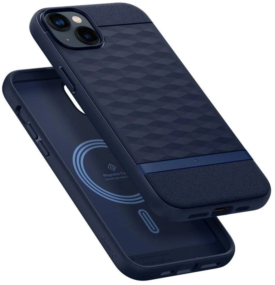 Dėklas Blue CASEOLOGY PARALLAX MAG MAGSAFE IPHONE 14 PLUS MIDNIGHT Mėlynas