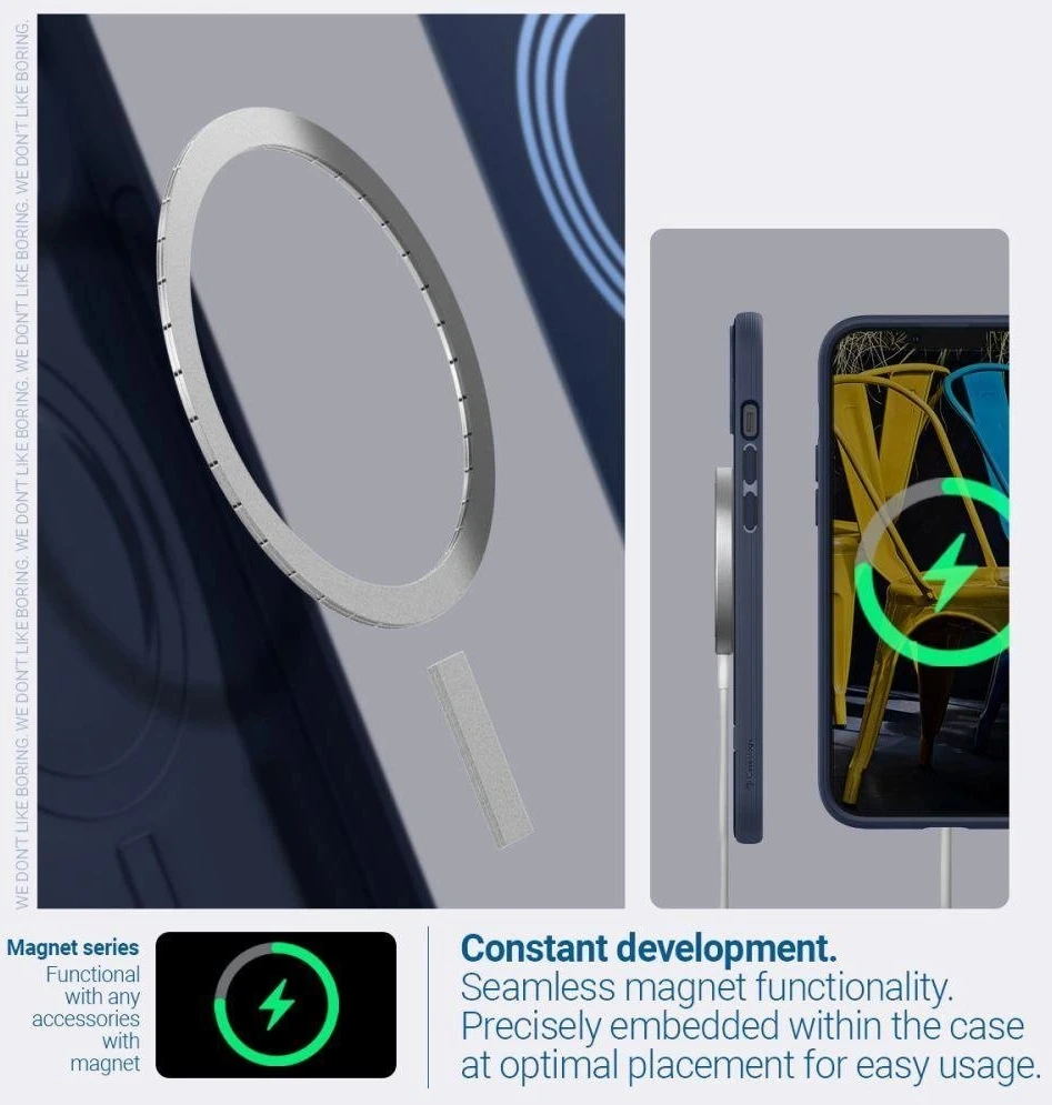 Dėklas Blue CASEOLOGY PARALLAX MAG MAGSAFE IPHONE 14 PLUS MIDNIGHT Mėlynas