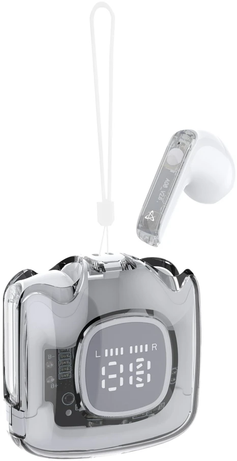 Dėklas Bluetooth ausinės į ausį Sbox EB-TWS148, baltos