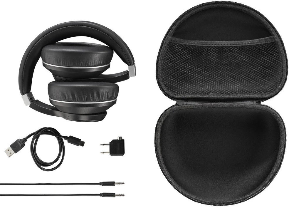 Dėklas Bluetooth ausinės su ANC Hama Passion Voyage Juodas