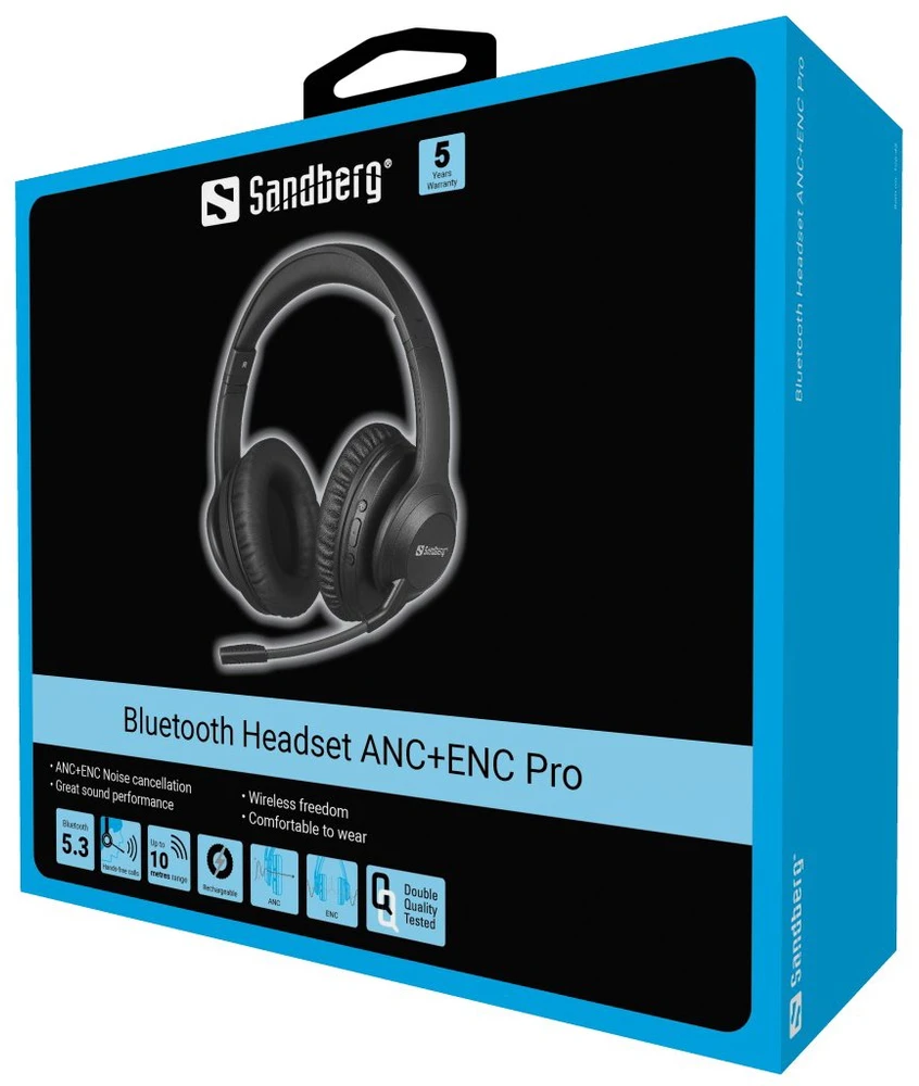 Dėklas Bluetooth ausinės su ANC+ENC, Sandberg 126-45