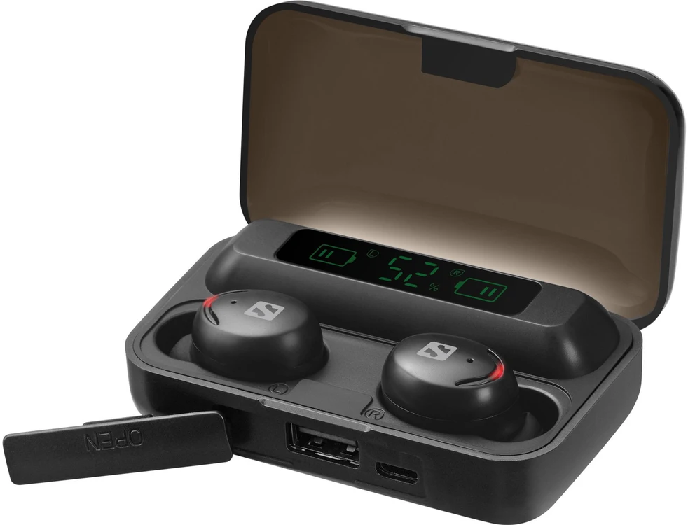 Ausinės Sandberg Belaidės Earbuds + Powerbank