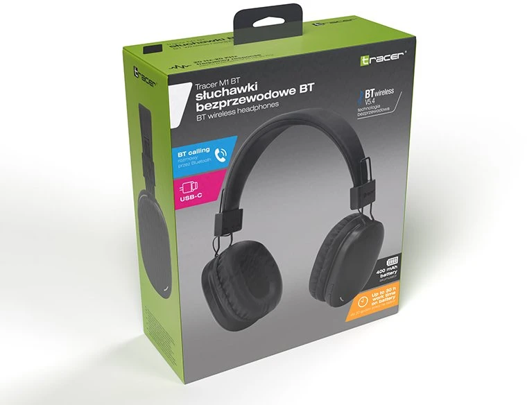 Ausinės Tracer M1 BT juoda