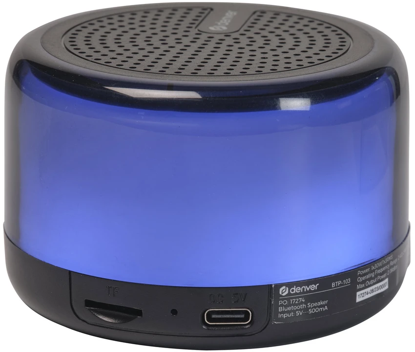 Garsiakalbis BT Denver BTP-103 su RGB apšvietimu