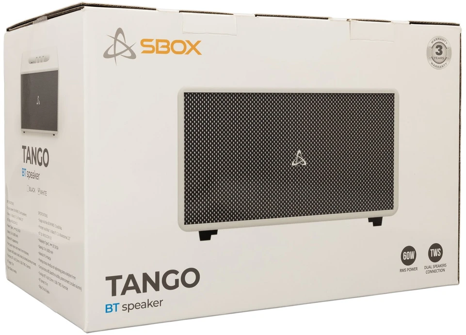 Dėklas Bluetooth garsiakalbis Sbox BT-60 Tango Baltas, 60 W