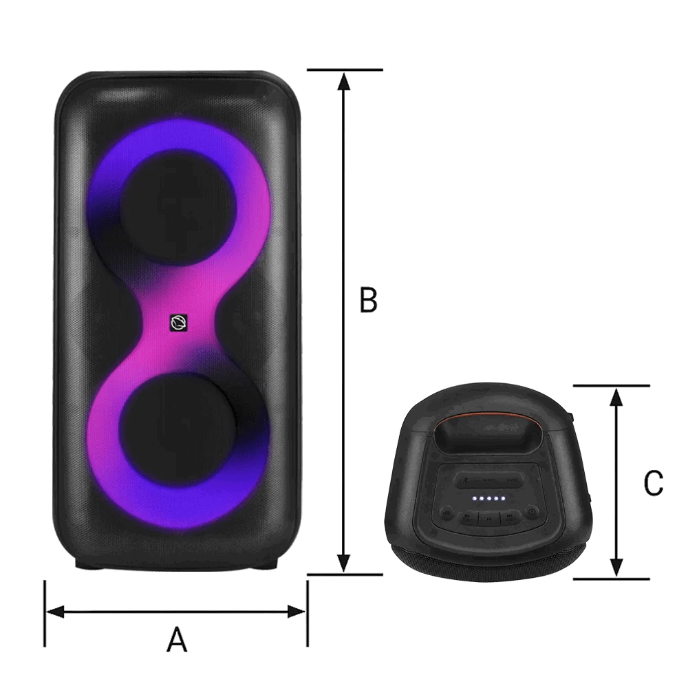 Bluetooth karaoke kolonėlė Manta Eris, 100 W