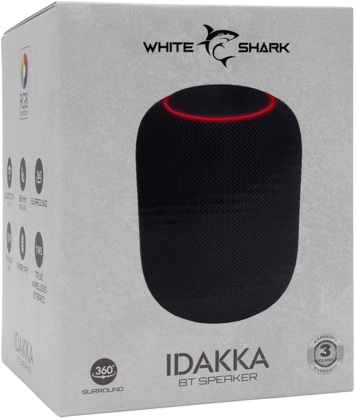White Shark Bluetooth kolonėlė Baltas Shark GBT-619 Idakka, juoda