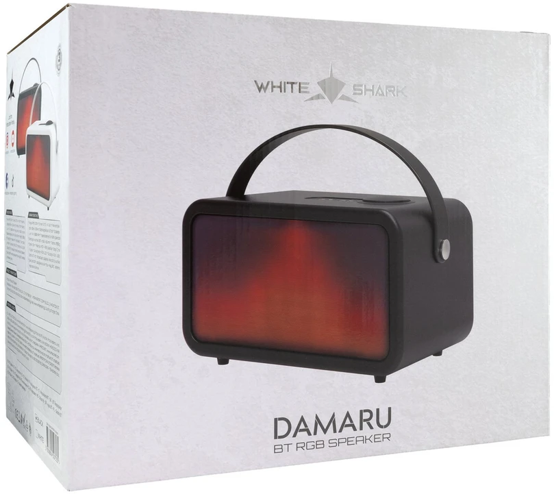 White shark Bluetooth kolonėlė Baltas Shark GBT-630 DAMARU, juoda