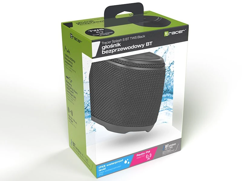 Nešiojamas Garsiakalbis - Tracer Splash S Bluetooth Juodas