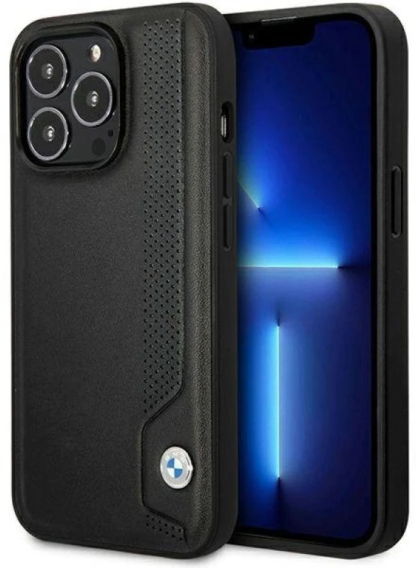 Apple iPhone 14 Pro BMW odinis dėklas Mėlyna Dots (BMHCP14L22RBDK) juodos spalvos