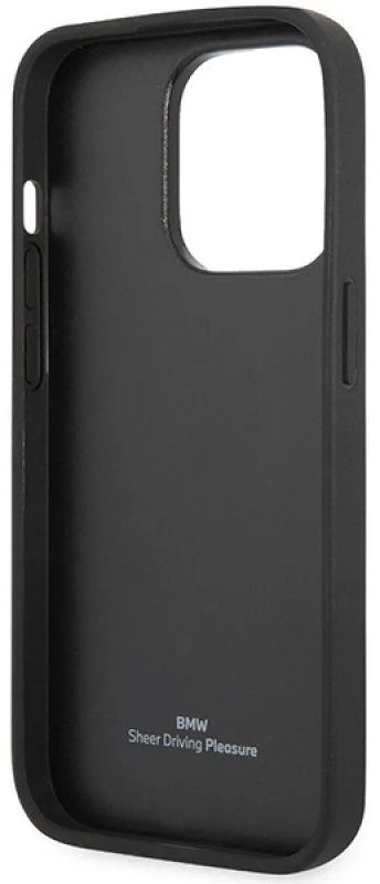 Dėklas BMW BMHCP14X22RFGR Apple iPhone 14 Pro Max 6,7″ burgundy Leather Diamond Pattern
