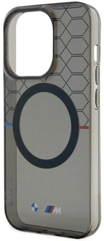 BMW BMHMP14LHGPK Apple iPhone 14 Pro 6.1″ Pilkas Pattern MagSafe Dėklas