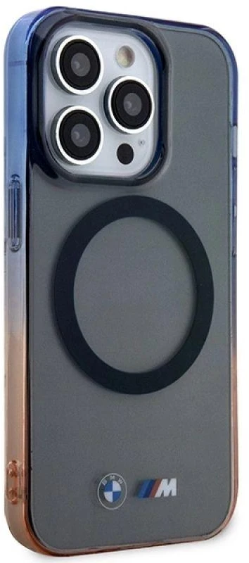 Dėklas BMW BMHMP14LHTGE Apple iPhone 14 Pro 6.1″ pilkos spalvos hardcase Gradient Bumper MagSafe case